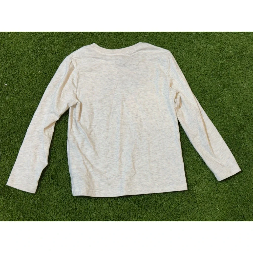 Selena Quintanilla Kids Girls Medium Long Sleeve Gray Graphic Shirt Como La Flor